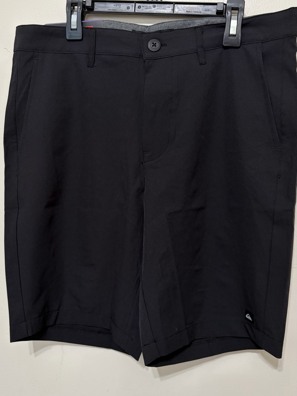Quiksilver Black Men's Flat Front Performance Shorts